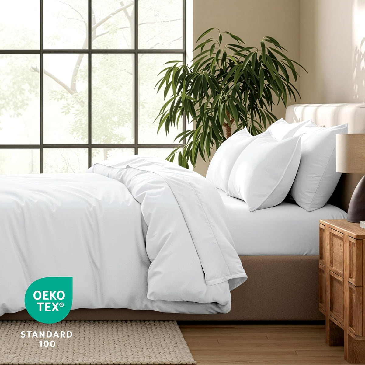 Bare Home duvet cover zipper closure feature