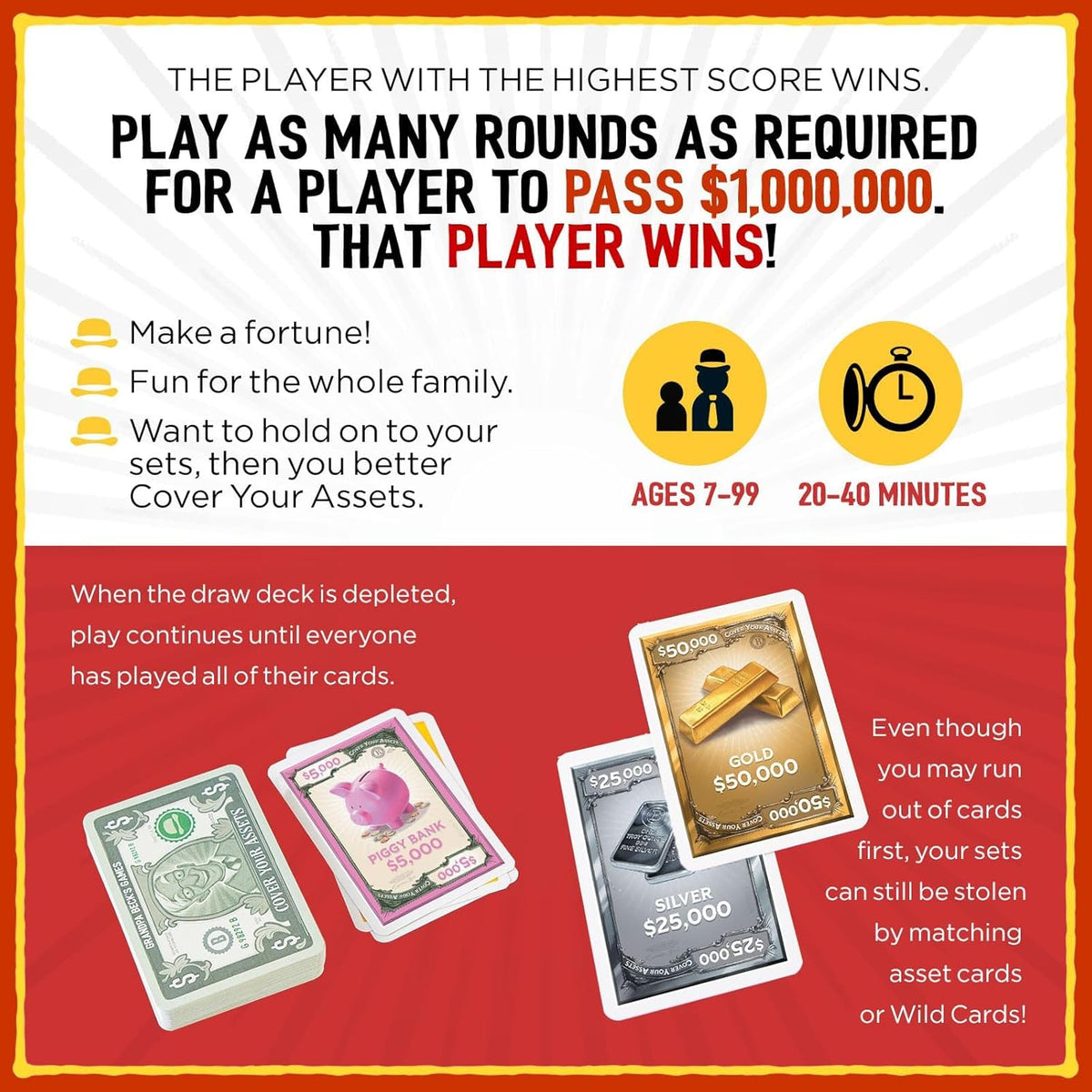 Grandpa Beck's Games Cover Your Assets Set Collection Card Game - Image 8