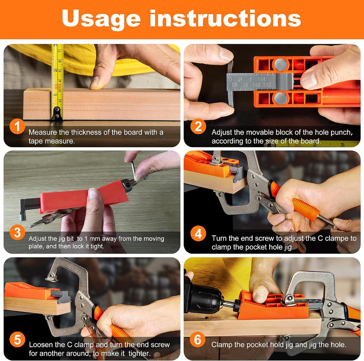 TBVHOMM step drill bit and depth stop collar set