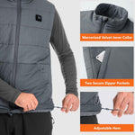 UVSAI outdoor heating waistcoat shown in lifestyle setting