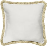 Sorra Home fringe pillow front view outdoor decor