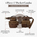 Style N Craft carpenter belt full grain leather texture