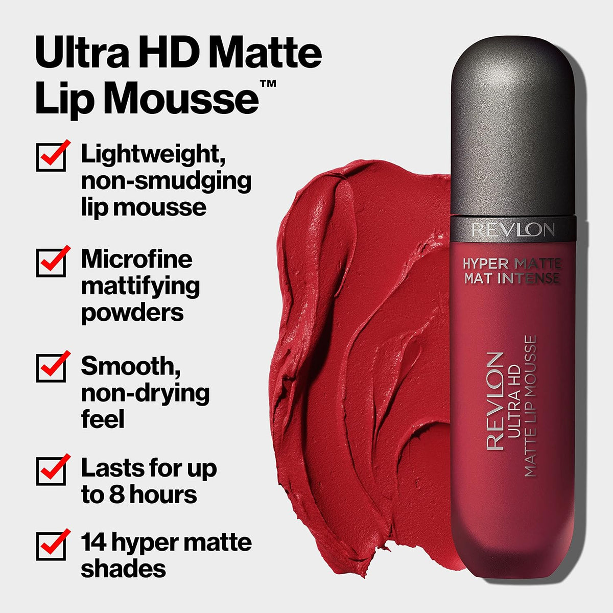 Revlon Ultra HD Lip Mousse shade 800 swatch preview