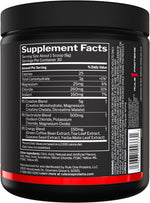 Rule 1 Charged Creatine nutritional facts supplement panel