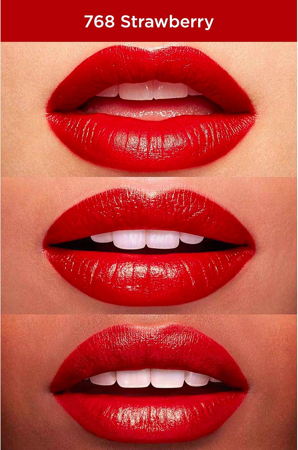 Clarins Joli Rouge Lipstick close up of the shade bullet