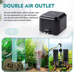 Close up of Hygger adjustable air flow knob on aquarium pump