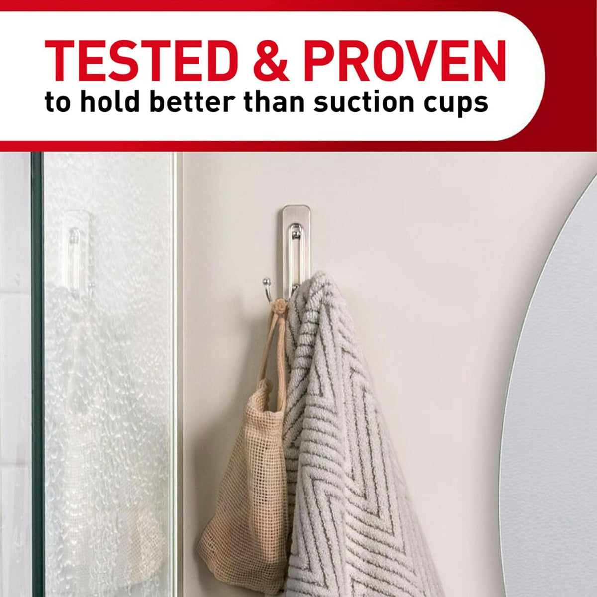 Command decorative wall hook used for kitchen utensil organization