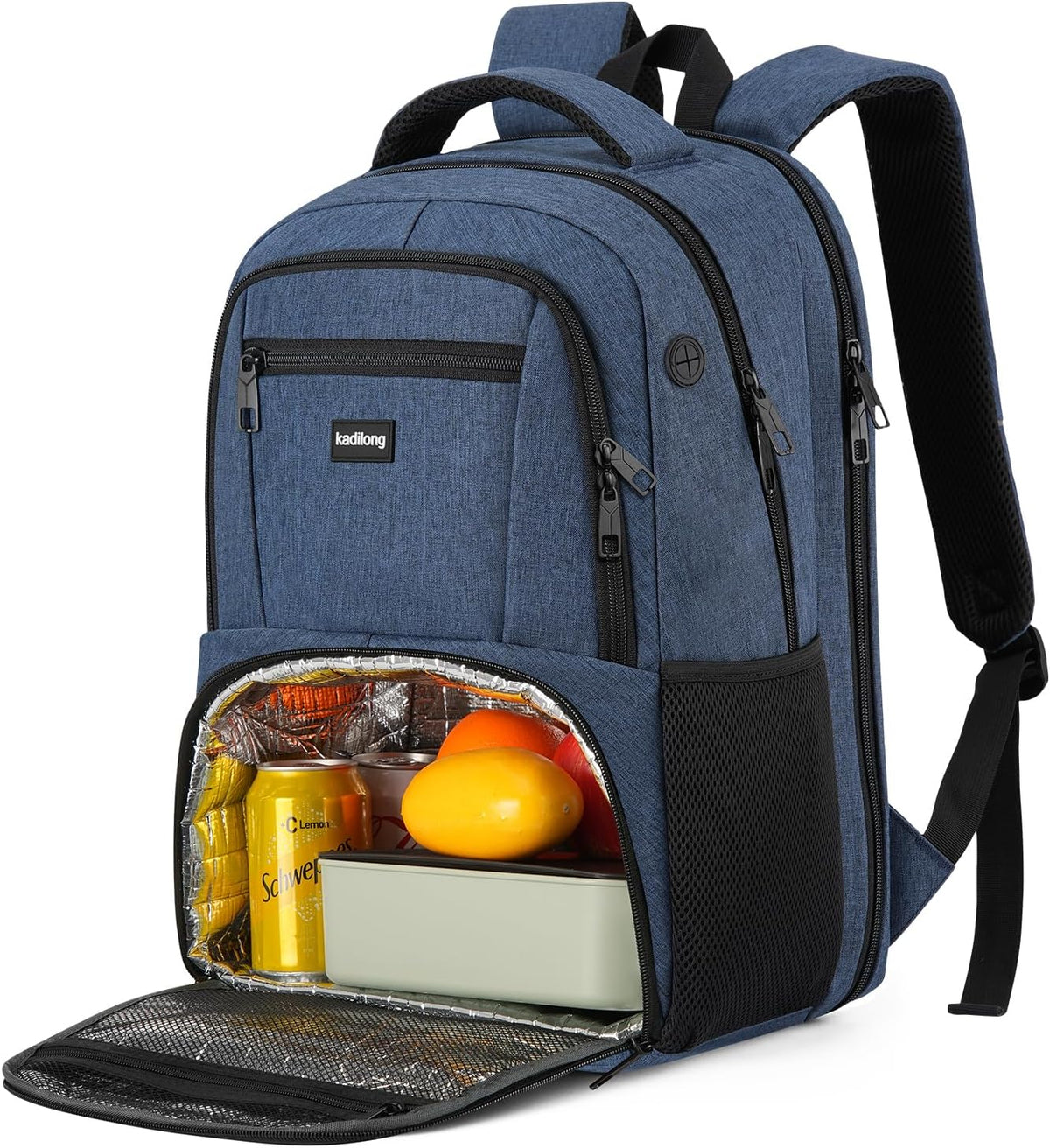 17.3 Inch Laptop Backpack Insulated Backpacks with Cooler Compartment,TSA Large School Backpack Lunch Box for Teens Boys,Anti-Theft Work Business Bookbag,College Computer Backpack for Men Women - Image 10
