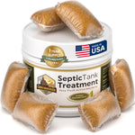 Cabin Obsession Septic Tank Treatment 12 count pack front view for sewage maintenance.