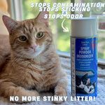 Stink Free baby powder scent cat litter freshner twin pack value set