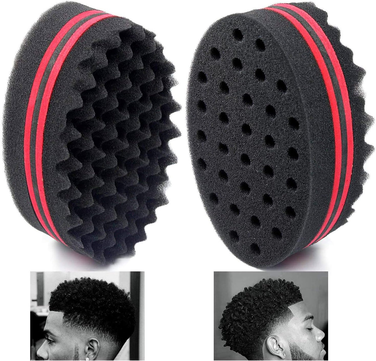 AIR&TREE Magic Barber Sponge Brush for Waves, Dreadlocks, Coils, and Afro Curls - Hair Care Tool with 7 & 16 mm Diameters (1 PCS) - Image 9