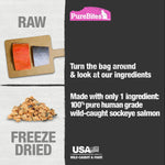 Healthy raw freeze dried fish snacks for cats with sensitive stomachs