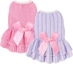 Dog Dress, Cute Pet Princess Dresses with Bright Color Design, Sweet Bowknot, Dog Clothes for Small Dogs Girl, Breathable & Lightweight, for Spring Summer, 2 Pack (Pink Purple, XX-Small) - Image 11