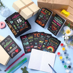 Collection of 48 pieces motivational notepads arranged together.