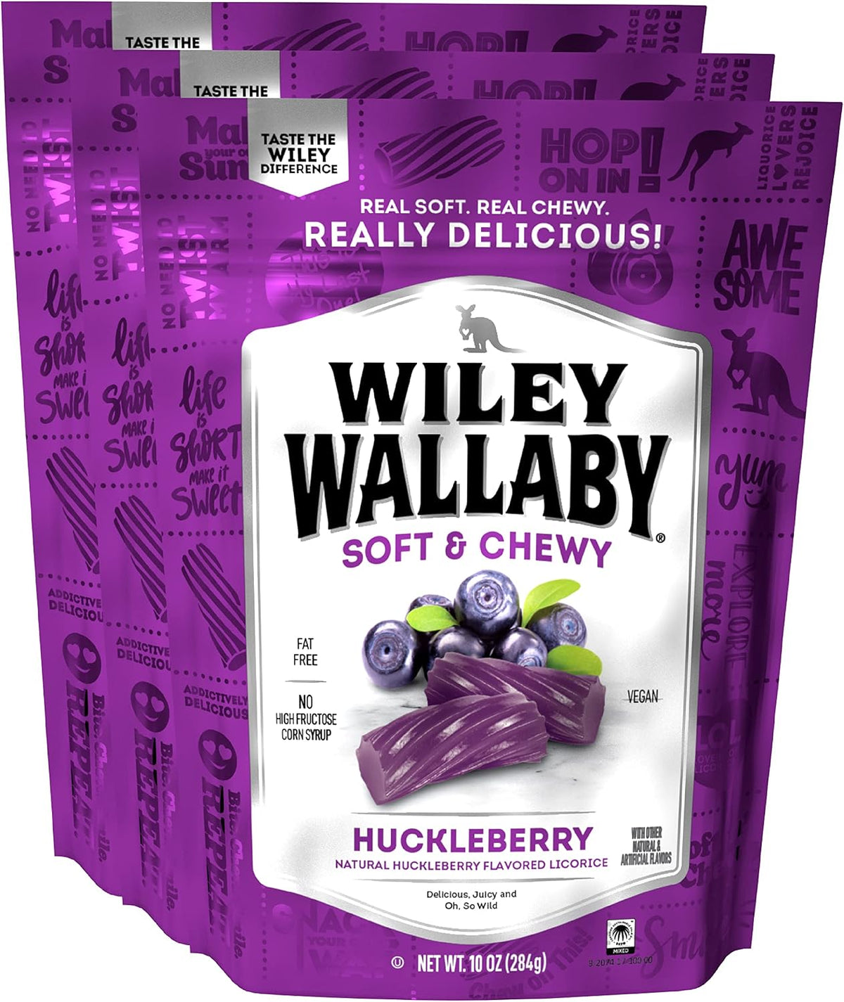 Wiley Wallaby Licorice 24 Ounce Classic Gourmet Soft & Chewy Australian Huckleberry Licorice Candy Twists, 1 Pack - Image 12