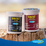Farnam SWAT original pink fly barrier ointment packaging side view text