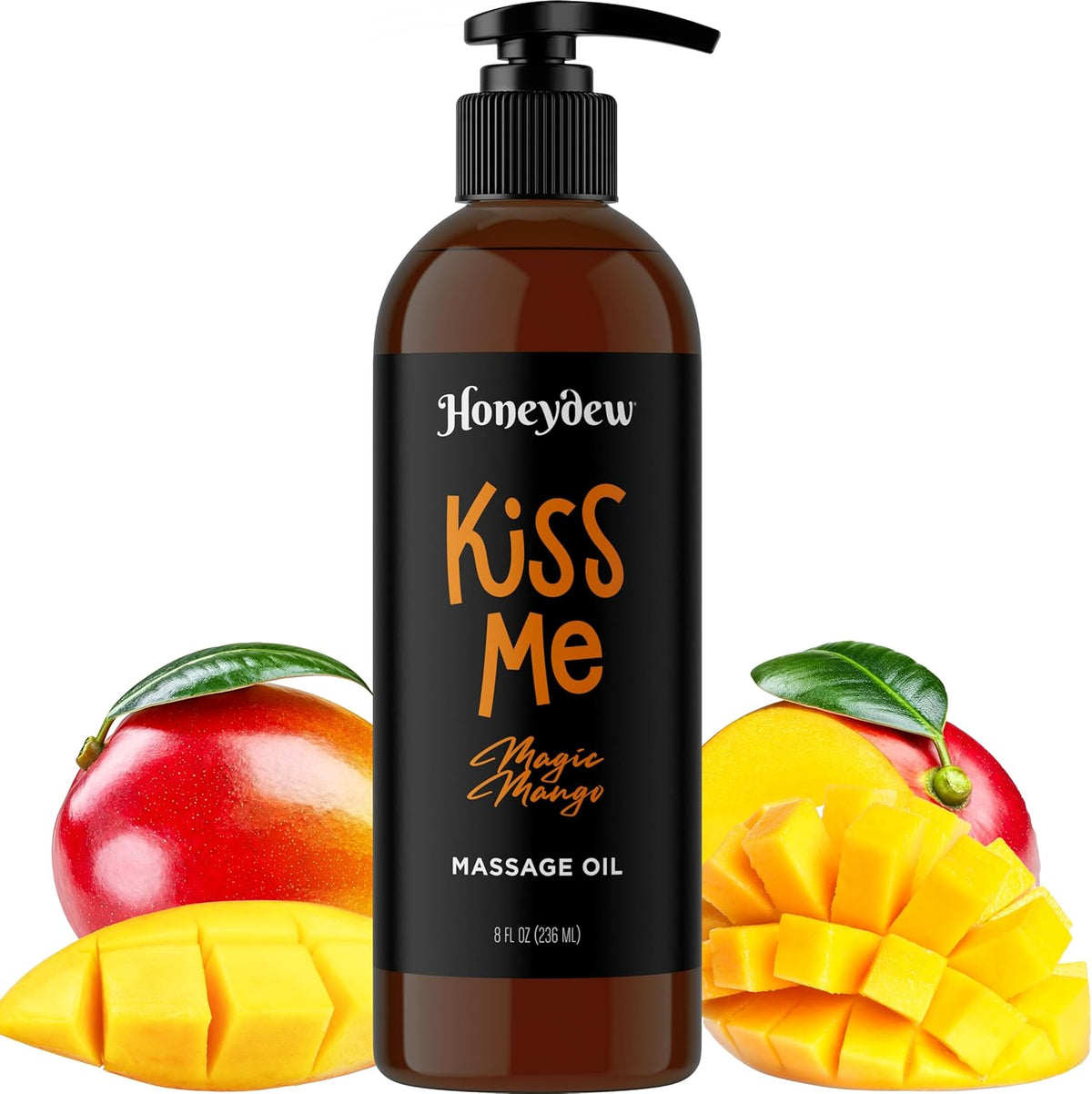 Maple Holistics Mango Sensual Massage Oil bottle for tropical full body massage and spa therapy