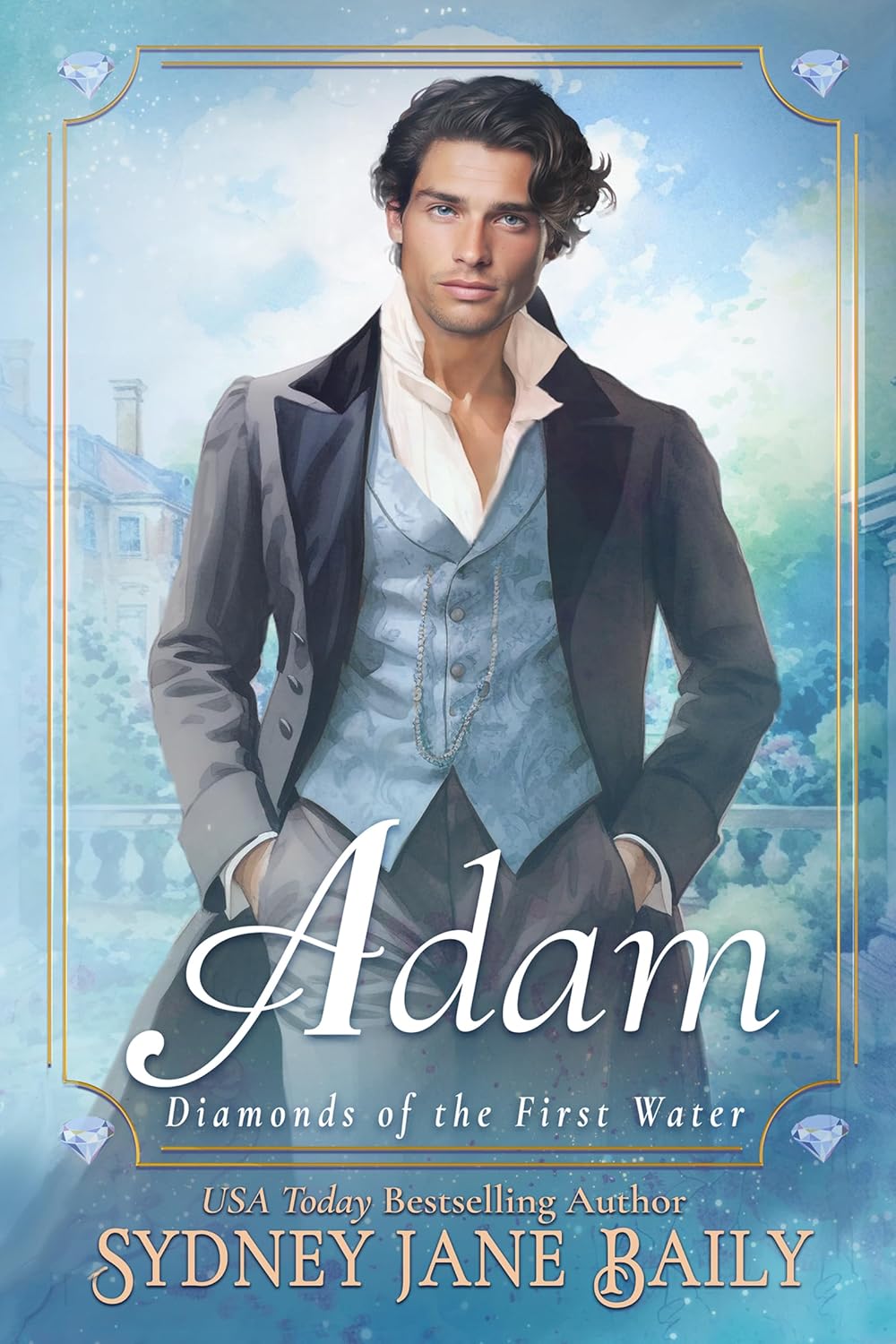 Sydney Jane Baily Adam Forbidden Governess Victorian Romance book cover front view featuring historical romance protagonist illustration.