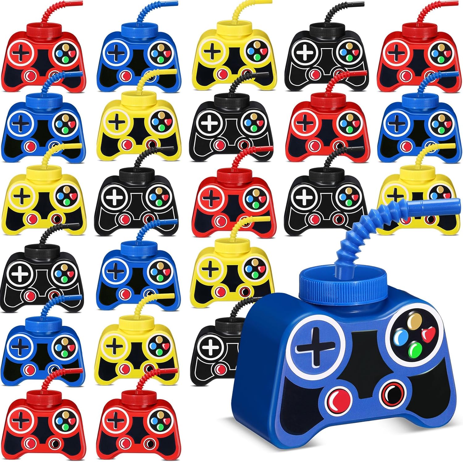 Mifoci 24 pieces video game party cups front view