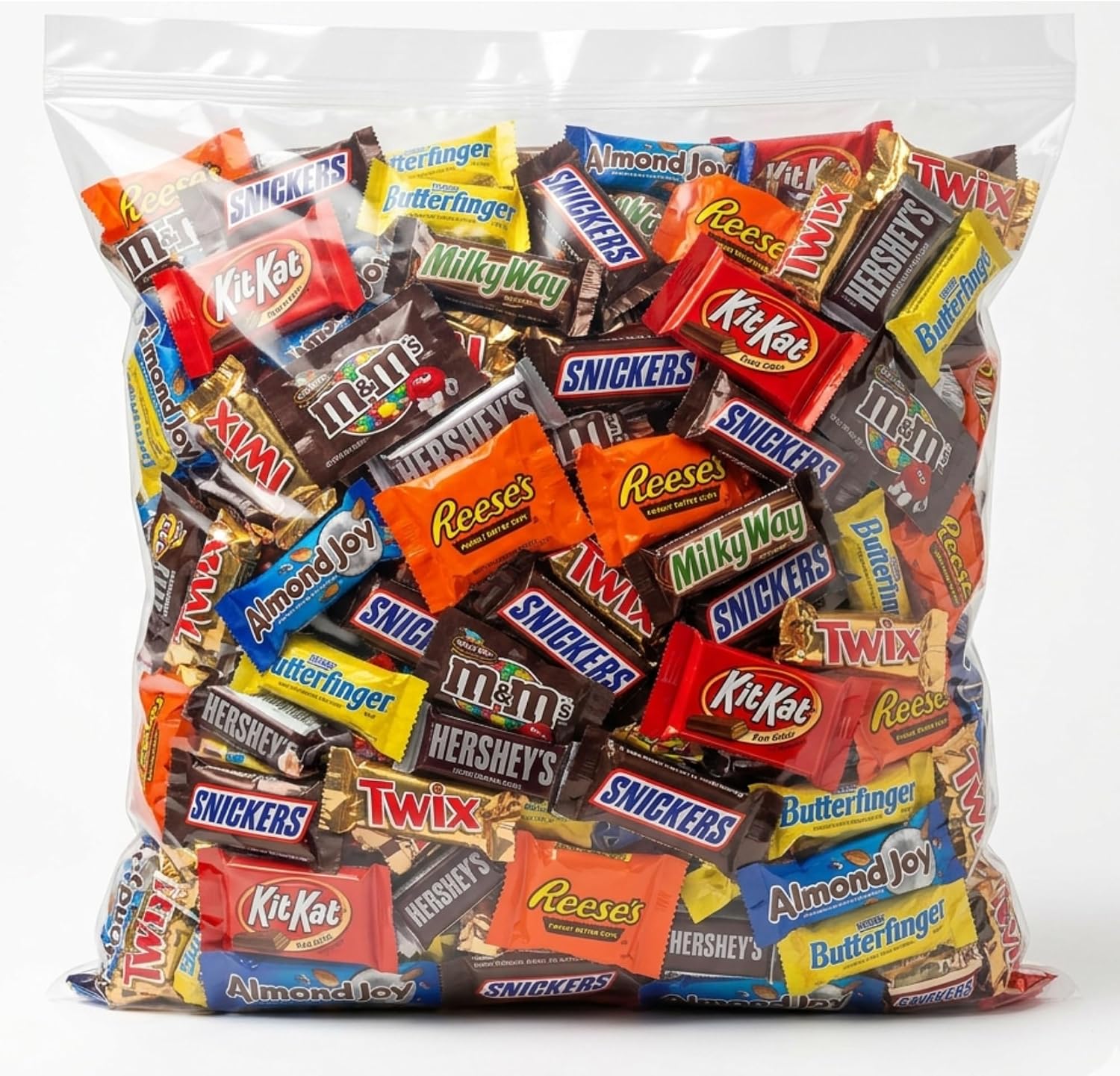 Munchique Assorted Chocolate Variety Pack front view showing bulk candy assortment