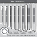 Koufall thermal insulated curtains metallic grommets detail