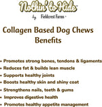 Rawhide free highly digestible dog treats for moderate chewers