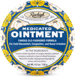 Rawleigh Medicated Ointment authentic front view of iconic blue tin chest rub