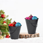 Houseables metal pail featuring sturdy handle detail