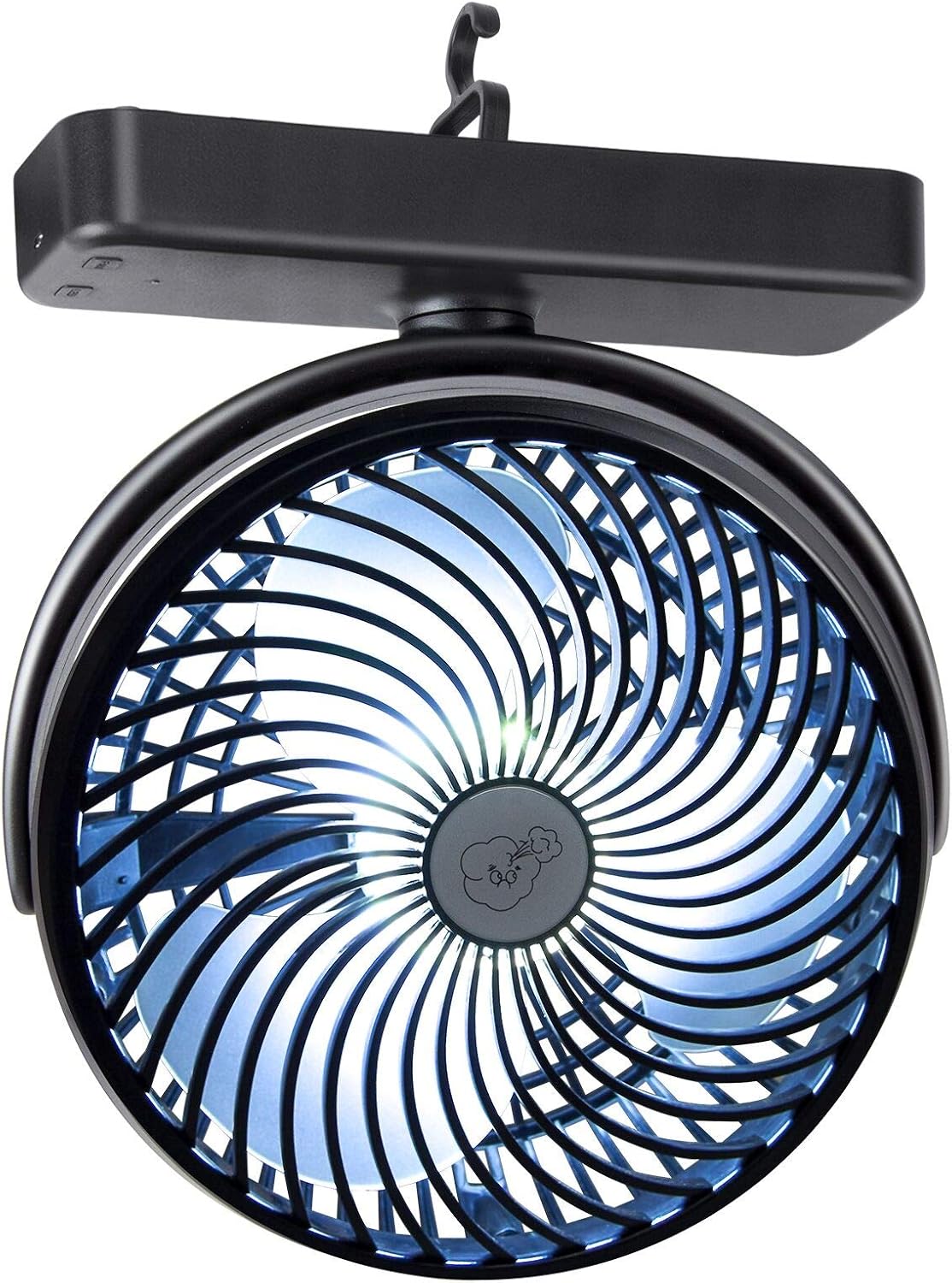 Reenuo portable cooling fan packaging and included accessories overview