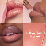 Pillow Talk Blush Balm 3-in-1 lipstick texture close up view