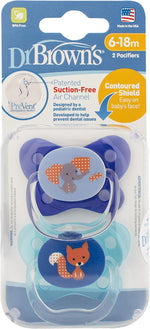 Dr. Brown's Prevent Butterfly Pacifiers (Pack of 1, Blue) - Image 1