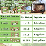 Premium moisture retaining terrarium substrate brick back view