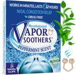 Vapor Soothers Mentholated Nasal Dilators front packaging view for congestion relief.
