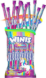 Winis Unicorn Chewy Candy Swirl Back Packaging with Ingredients