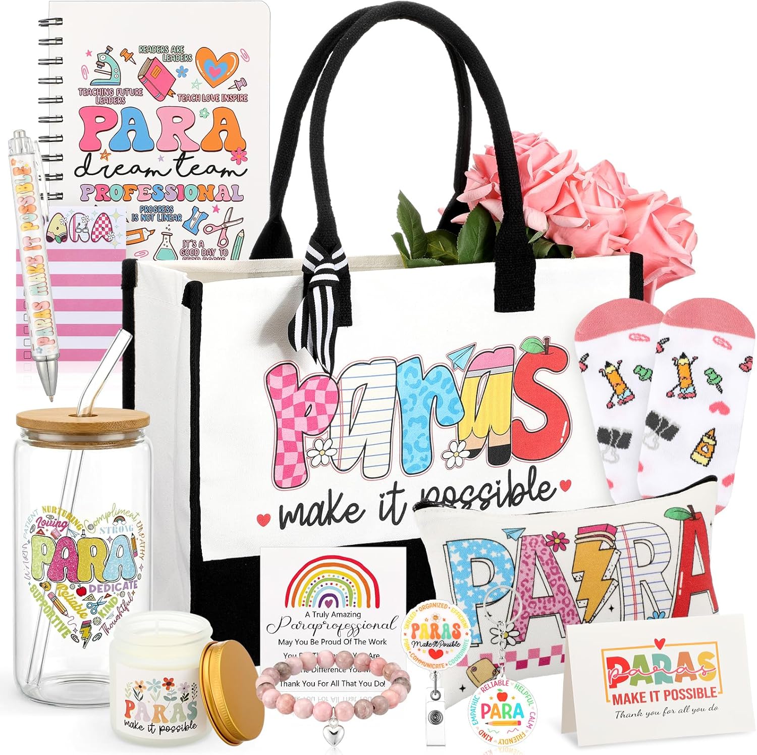 Wiwiqing paraprofessional appreciation gift basket complete set front view