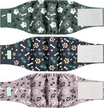 wegreeco Washable Male Dog Belly Band (Stylish Pattern) - Pack of 3 - Dog Diapers Male - Washable Male Dog Belly Wrap (Interstellar, Medium) - Image 10