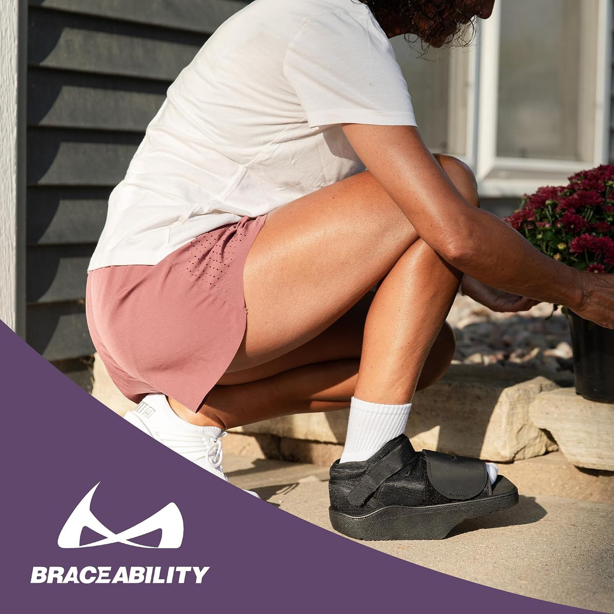 BraceAbility post-op shoe packaging and accessories