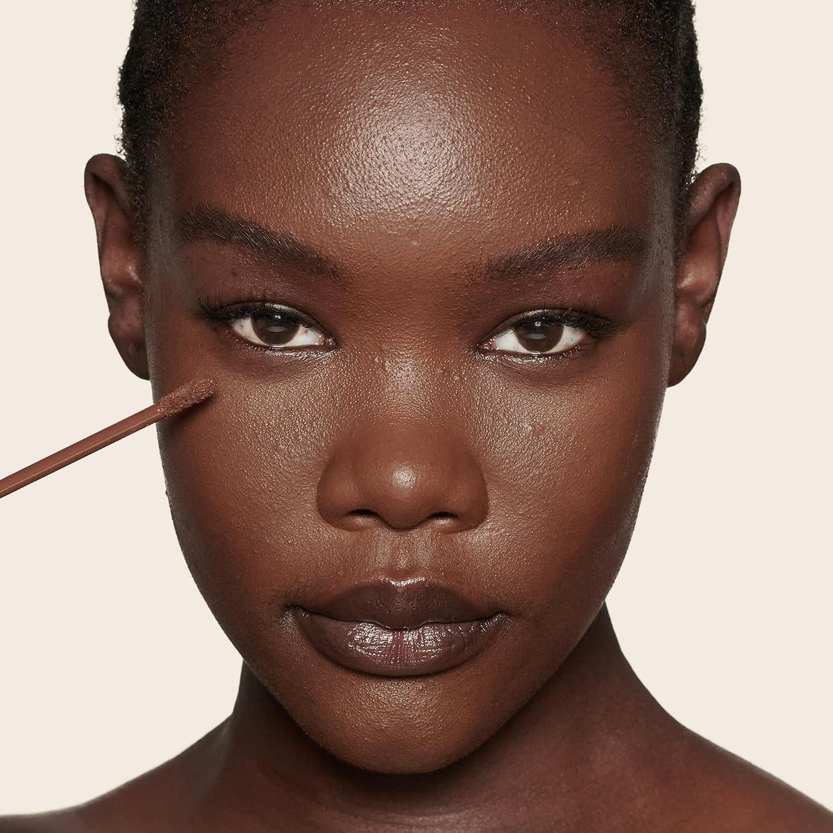Charlotte Tilbury 17.5 Deep shade swatch on skin demonstrating medium coverage
