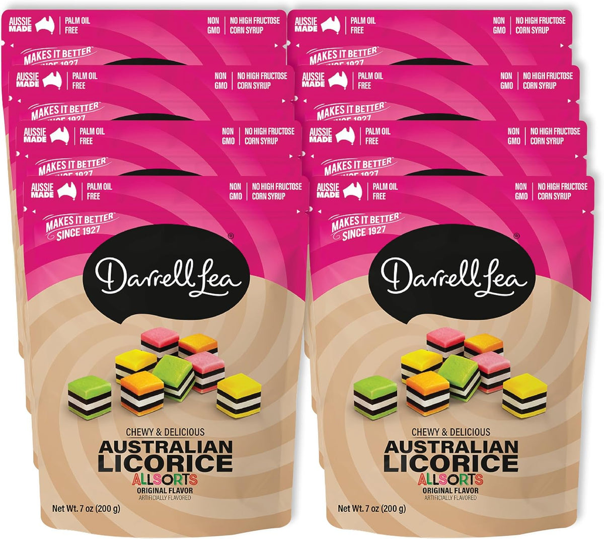 Darrell Lea Soft Australian Licorice, Non-GMO, No Palm Oil, Vegetarian Friendly, No High Fructose Corn Syrup, Soft & Chewy Licorice Candy, Made in Australia (Strawberry, 7 Ounce (Pack of 1)) - Image 10