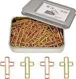 Cross Paper Clips for Bible Study, Rose Gold Desk Accessories | 50 PCS, Christian Appreciation Gifts for Women - Image 9