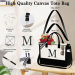 YOOLIFE canvas tote bag shown with adjustable shoulder strap