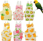 AQOYNQ bird diaper flight suit front view showing printed cotton patterns
