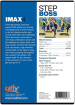 Cathe Friedrich step aerobics DVD back cover overview and track listing