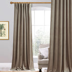Navy Blue Blackout Curtains for Bedroom W52 x L96 inches 1 Panel | Premium Luxury Fabric, Vintage Style, Thermal Insulated Privacy Protect Velvet Drapes for Bedroom, Living Room, Sliding Door - Image 12