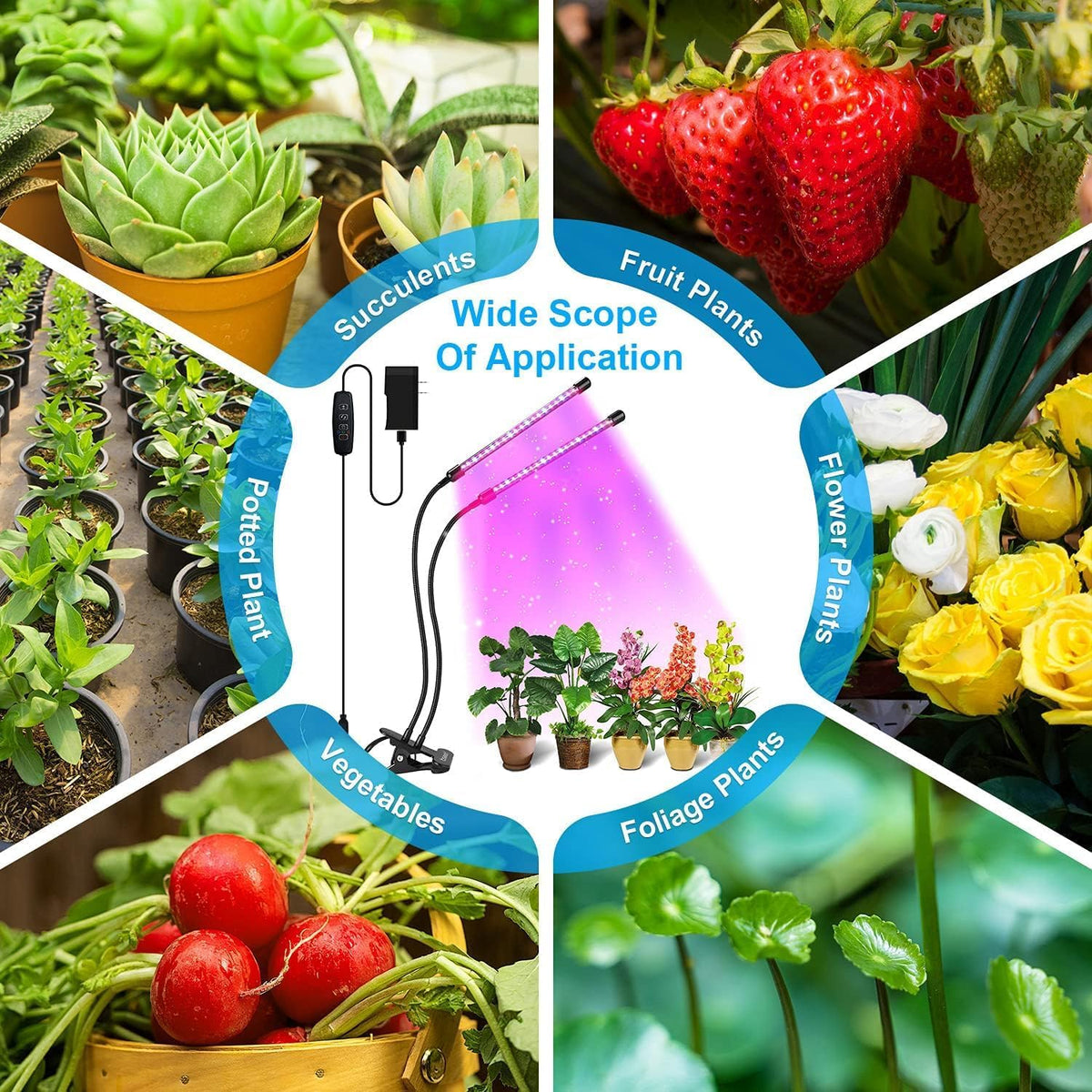 Bseah indoor plant light inline controller and timer