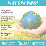 Raw Paws Whole Goat Milk Powder ingredient and benefits label