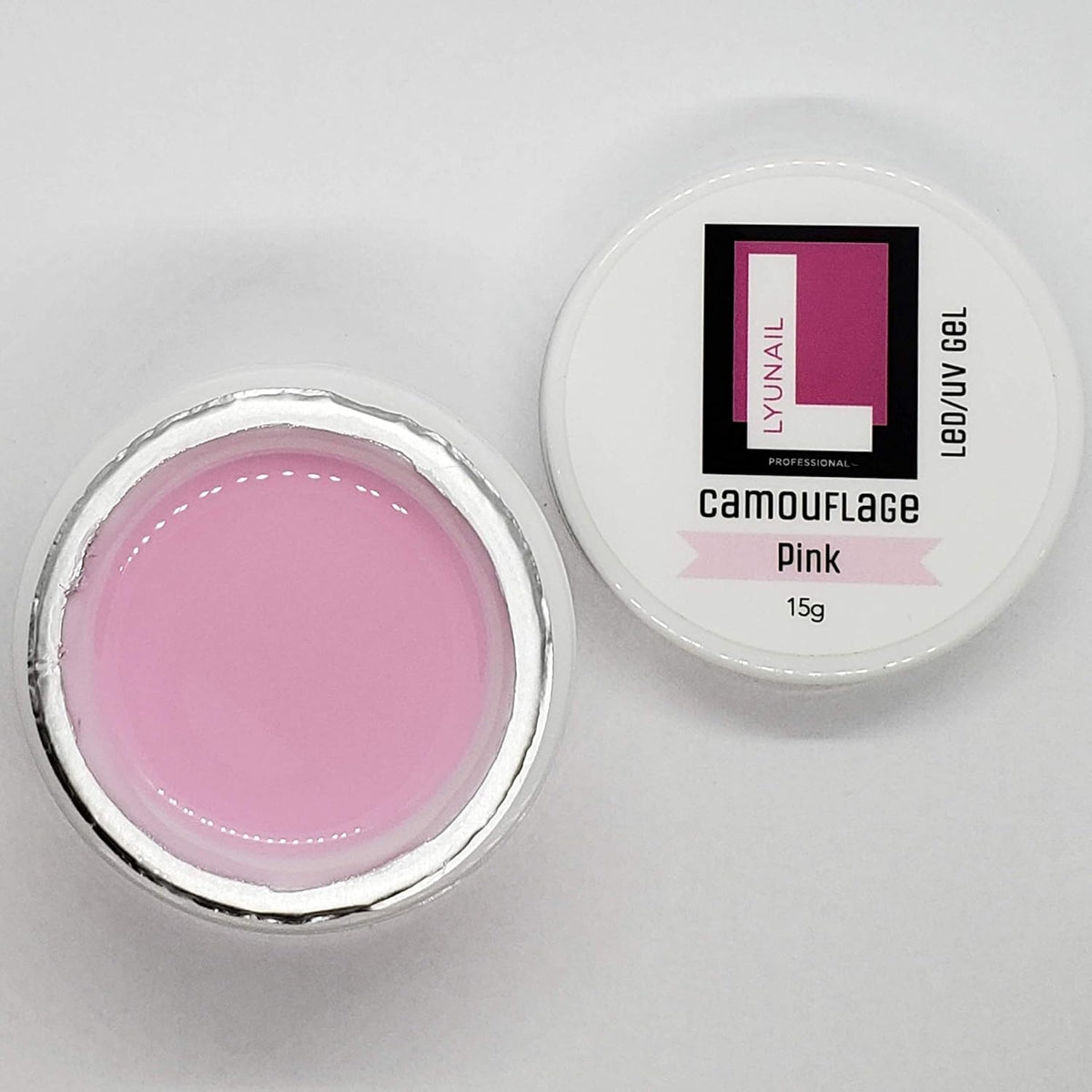 LYUNAIL Professional Camouflage Gel Dark Pink container top cap