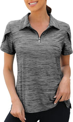 Viracy womens golf polo shirt front view
