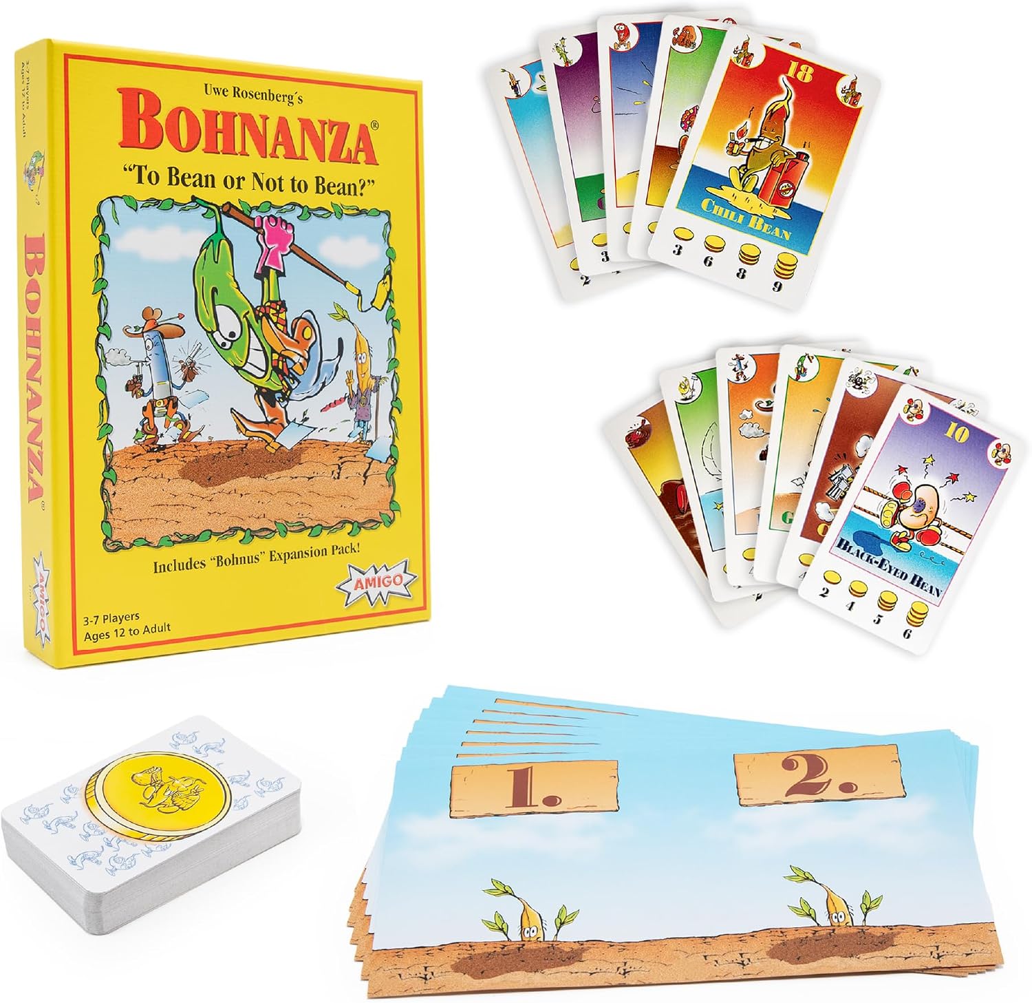 Amigo Games Bohnanza Classic Card Game - Plant & Harvest Your Beans in This Exciting Strategic Game That is Fun for the Whole Family - For Kids & Adults Ages 12 & Older - Image 1