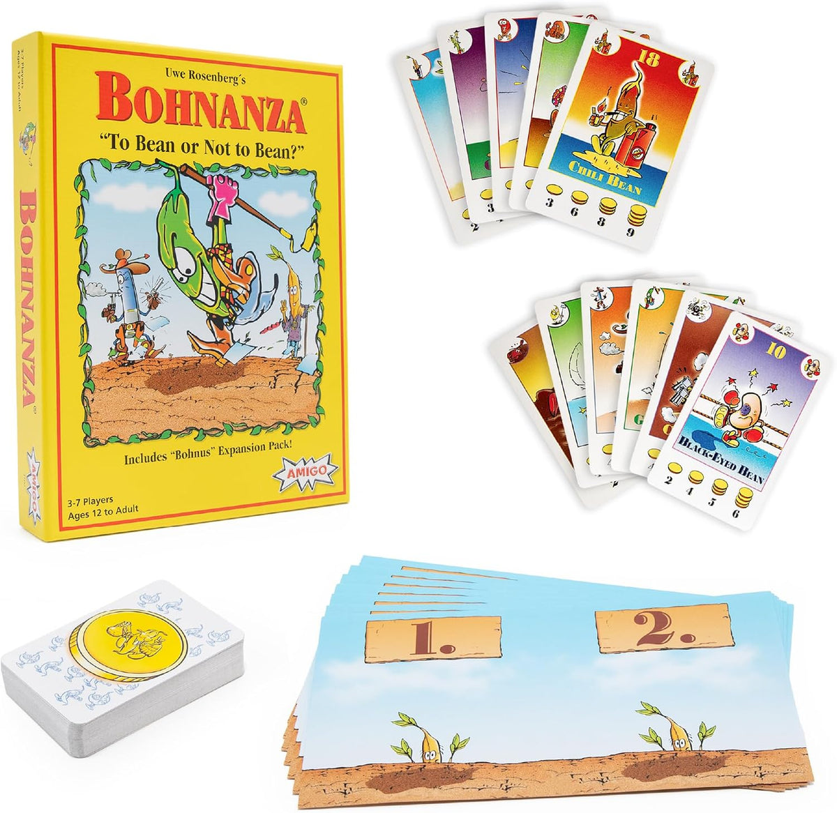 Amigo Games Bohnanza Classic Card Game - Plant & Harvest Your Beans in This Exciting Strategic Game That is Fun for the Whole Family - For Kids & Adults Ages 12 & Older - Image 1